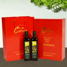 西班牙原装原瓶进口（奥力图）特级初榨橄榄油750ml*2精装礼盒